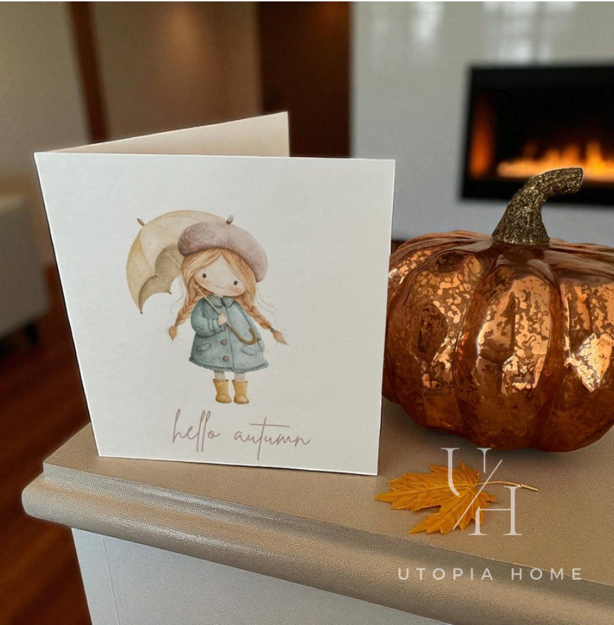 hello autumn | greeting cards