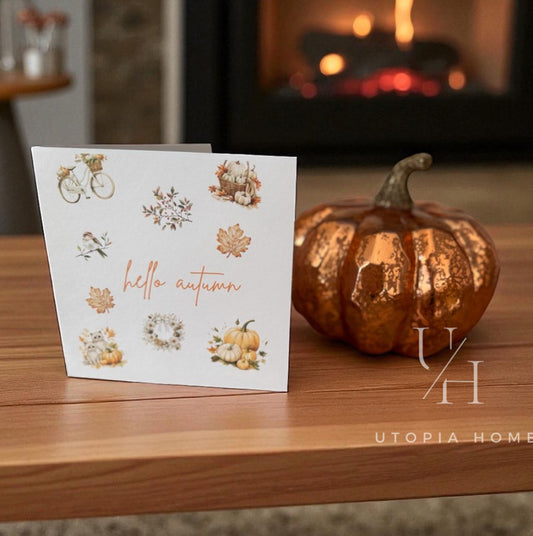 Hello autumn |  Greetings cards