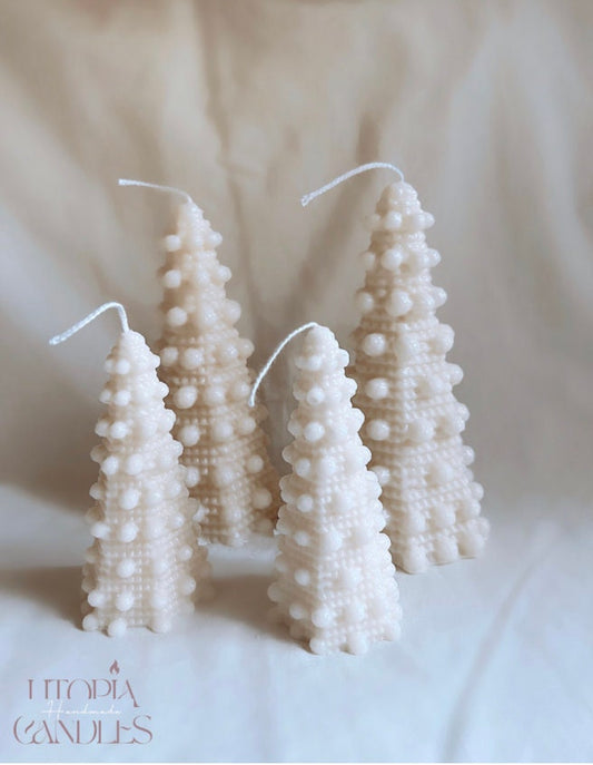Bubble Christmas Tree Candle, Decorative Christmas Candles, Table Candle,