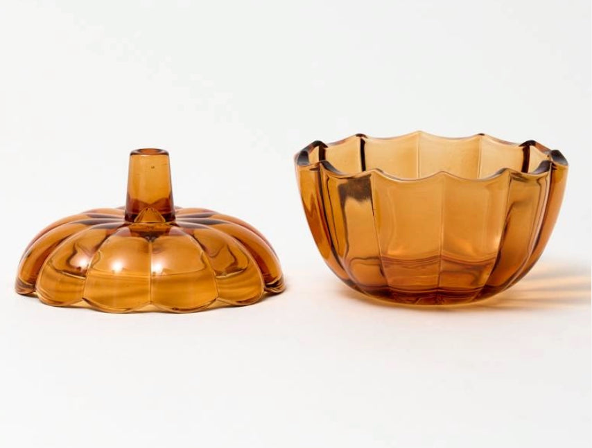 Pumpkin glass jars