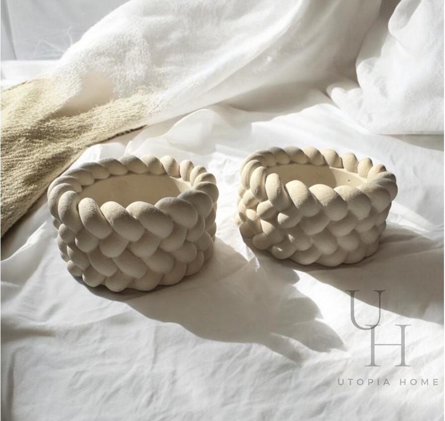concrete tea light holders | 2 pairs | tea lights | candle holder | candles | homemade |