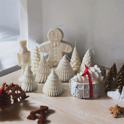 Christmas Tree Candles Handmade Candles | gingerbread candle |Decor Trees Ornaments Soy Wax Candles